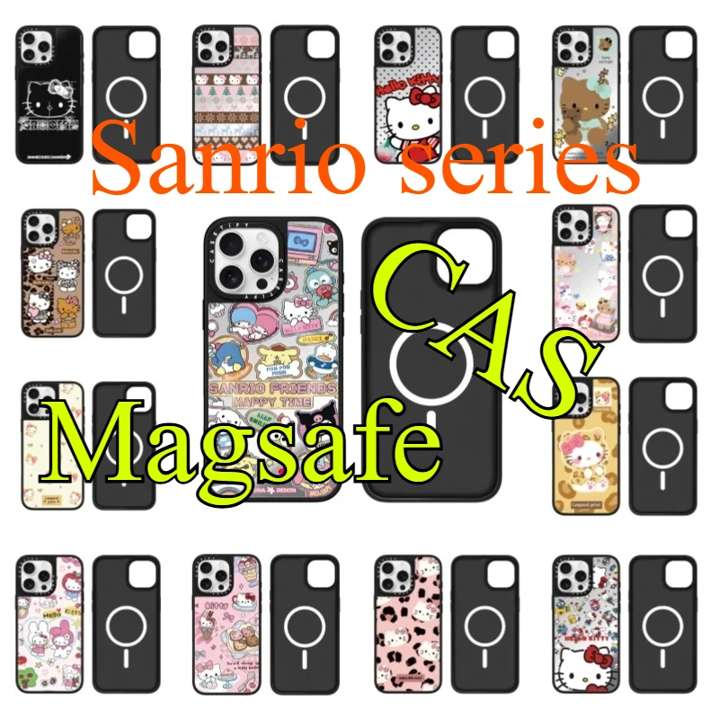 

CAS Hello Kitty Phone Case Iphone15Pro Max Case Cute Cartoon Cat Mirror Anti-fall Sanrio Series Birthday Gift Link 4