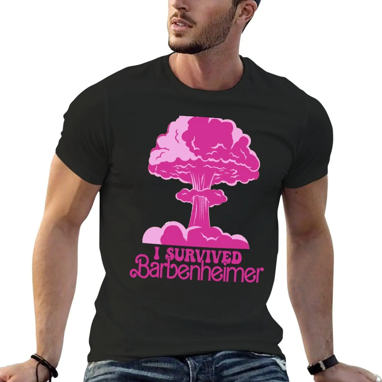 I Survived Barbenheimer T-Shirt plus size clothes graphic tee shirt cute tops animal prinfor boys luxury clothes men