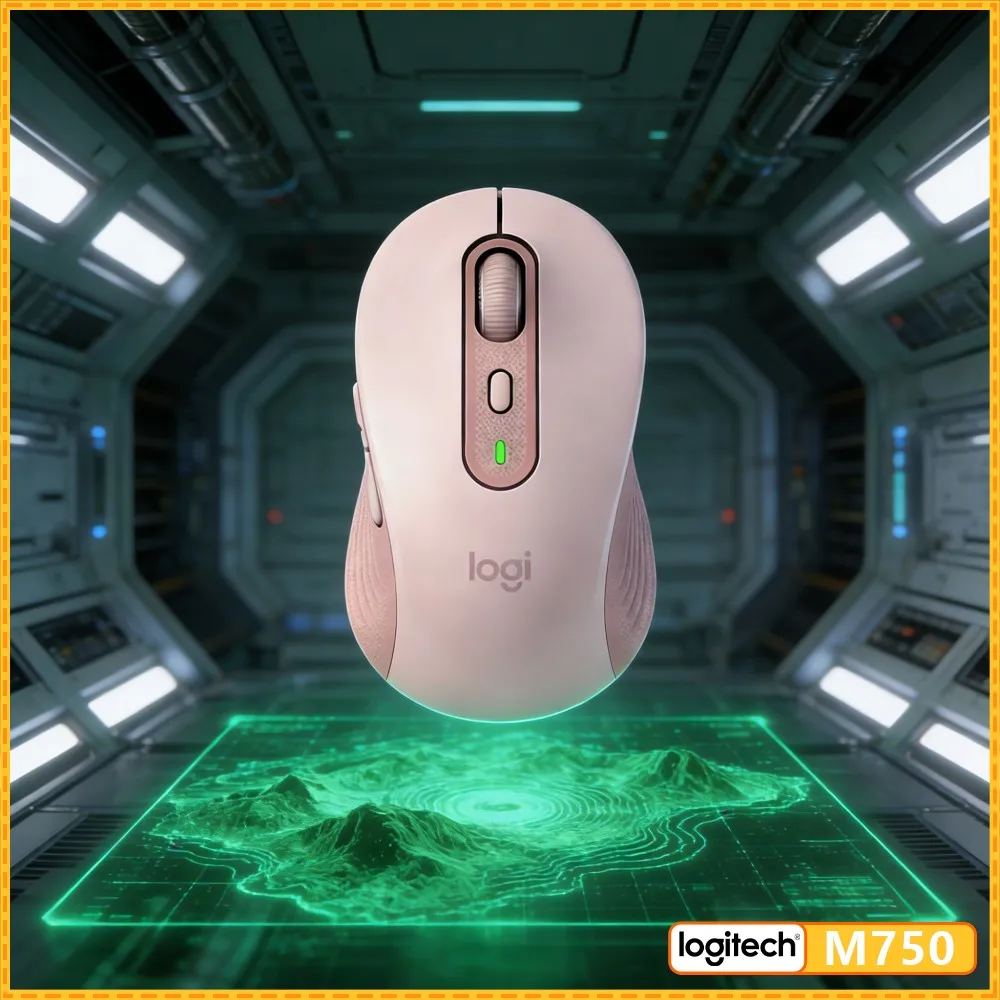 M750 Signature Mouse - Recycled Build, Quiet Clicks, Smartwheel, 3-Device Switch, 20-Month Battery, Business Helper