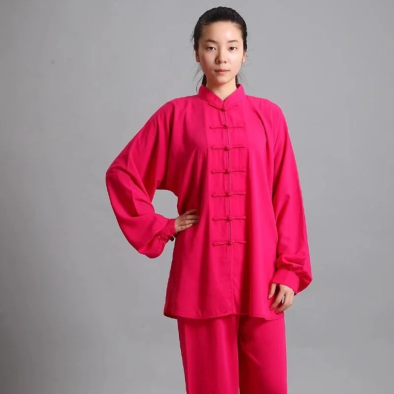 Neue Herren-Kung-Fu-Uniform im traditionellen chinesischen Stil, langärmelig, Wushu-Tai-Chi-Anzug, weiche, atmungsaktive Kampfsportbekleidung für das Training. – Detail 9