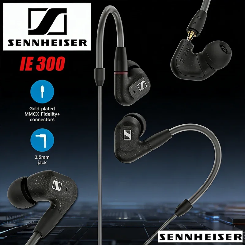 

Проводные наушники Sennheiser IE300, высококачественные проводные наушники-вкладыши HIFI, стереонаушники для бега и занятий спортом