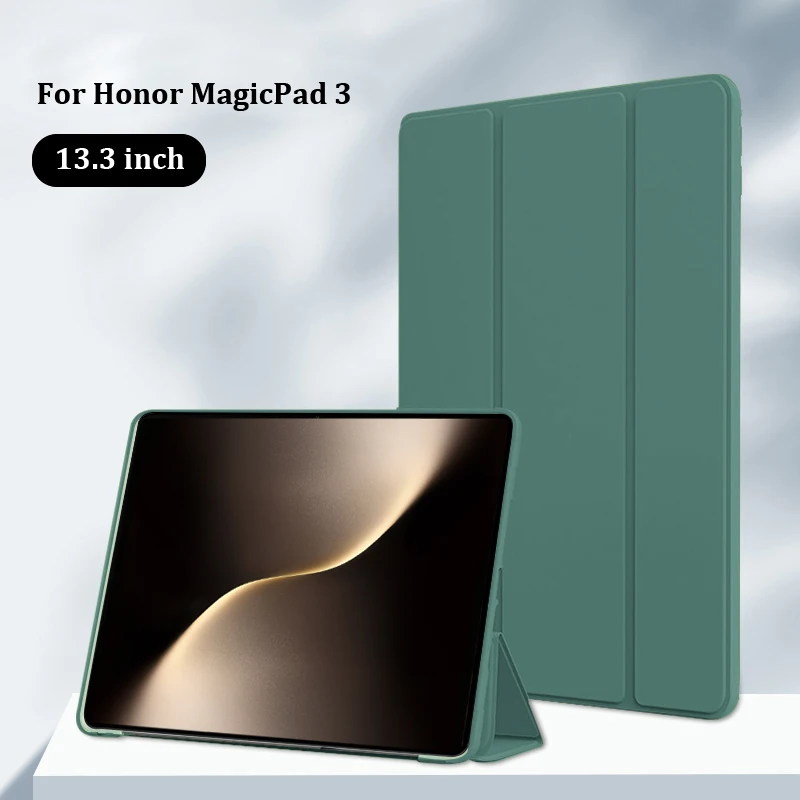 Für Honor Magicpad 3 Fall Trifold PU Leder Weiche TPU Zurück Stehen Tablet Shell Für Funda Honor Magic Pad 3 13,3 zoll 2025 fall