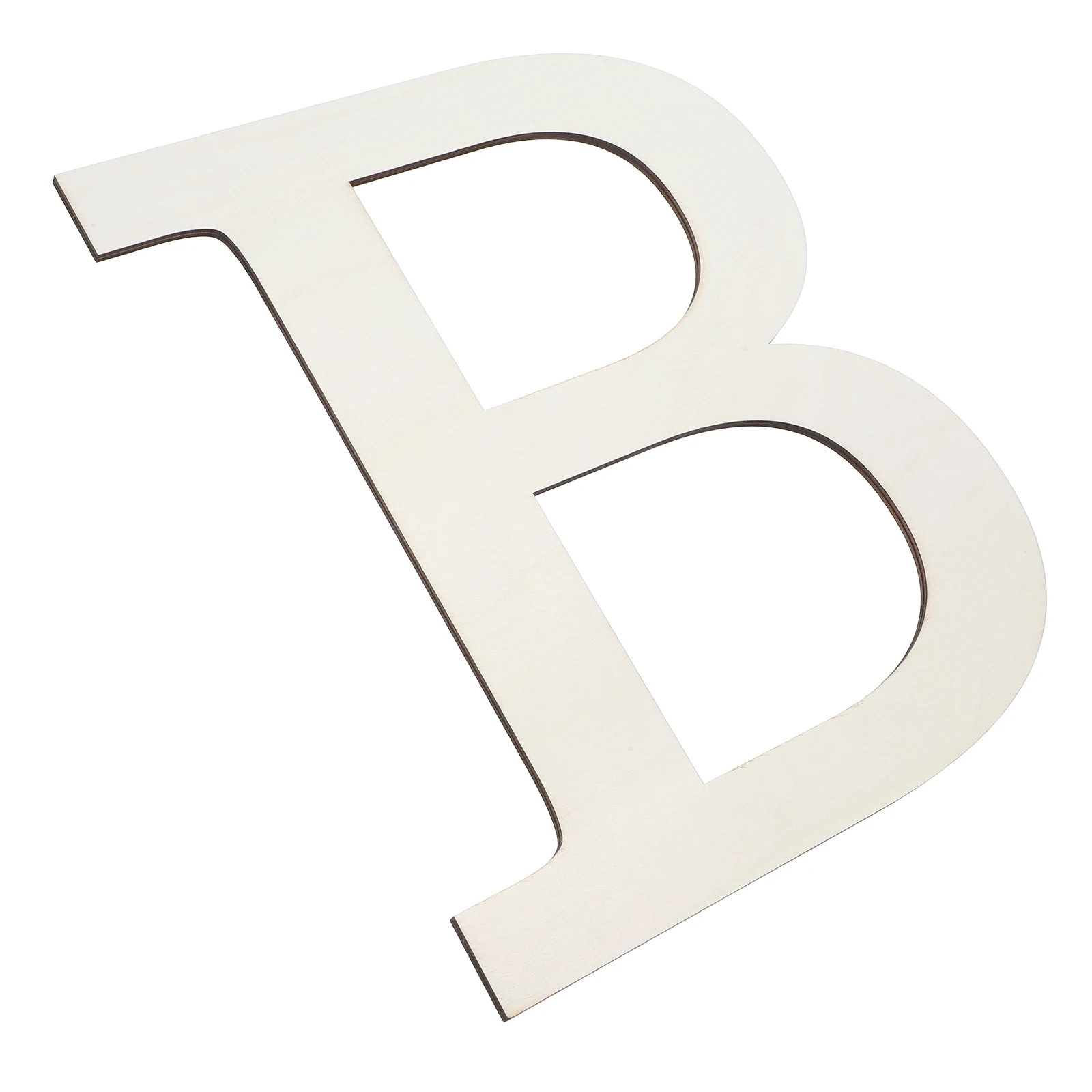 

12 Inch Blank Wood Letter B for Unfinished Large Wooden Alphabet Wall Crafts Safe Material