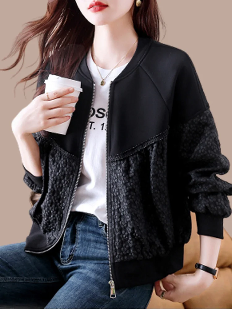 

Sli ort Women's Jaet Faionable Casual Outerwear Spring Autumn ular Beautiful Top Quali Material Slimming Effect