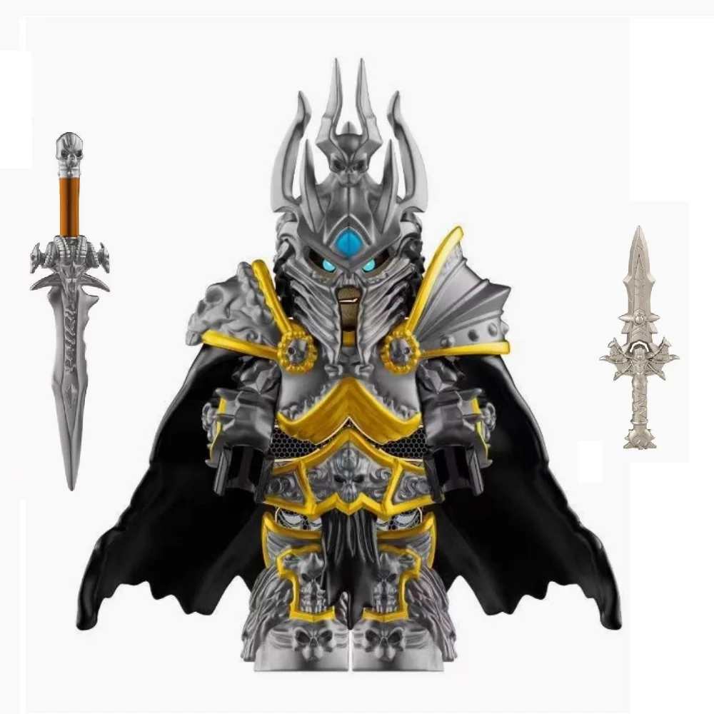 Nuevo Mundo de Warcraft Wow bloques de construcción Orc Lich King Mini figuras de acción de juguete