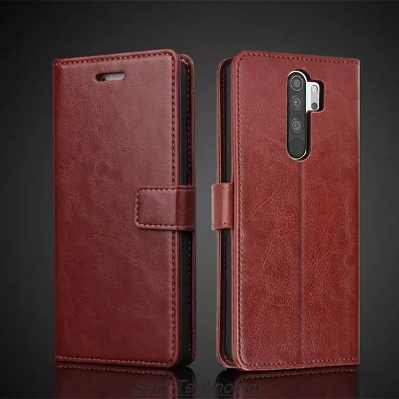 

Кожаный чехол-держатель для карт для Xiaomi Redmi Note 8 Pro, откидная крышка из искусственной кожи, чехол-бумажник в стиле ретро, чехол для телефона Business Fundas Coque