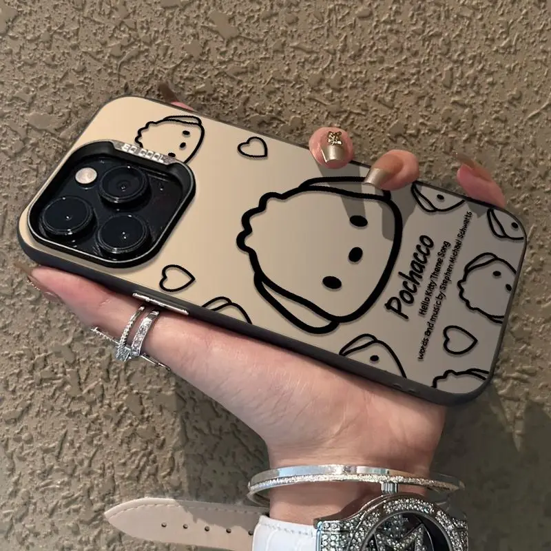 سانريو Kawaii مرحبا كيتي حالة الهاتف المحمول أنيمي الكرتون بلدي ميلودي جميل رائعة الهاتف الغطاء الواقي مع حقيبة المواد