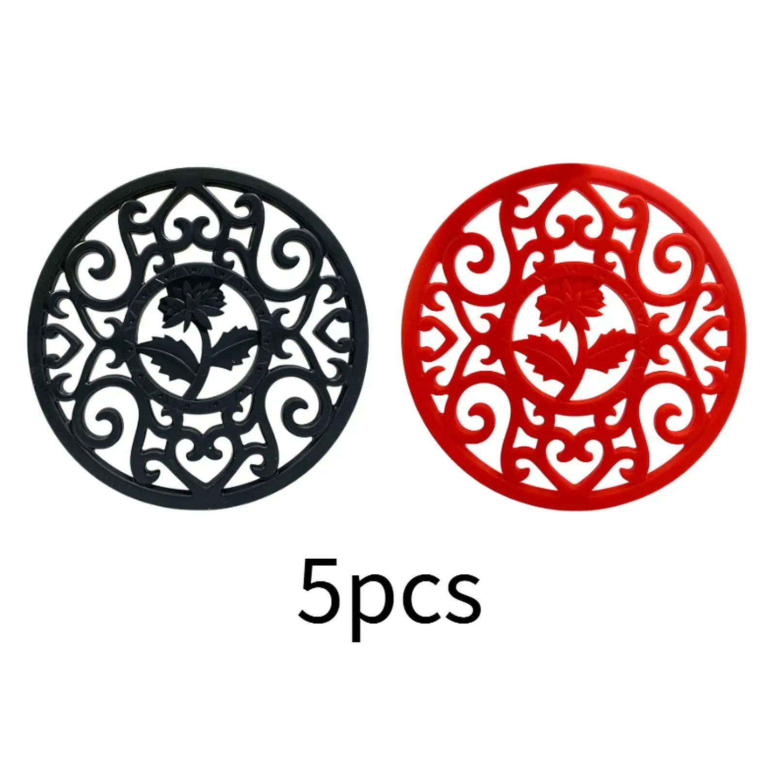 

5шт силиконовый коврик для подставки термостойкая подставка для обеденного стола напитки дома