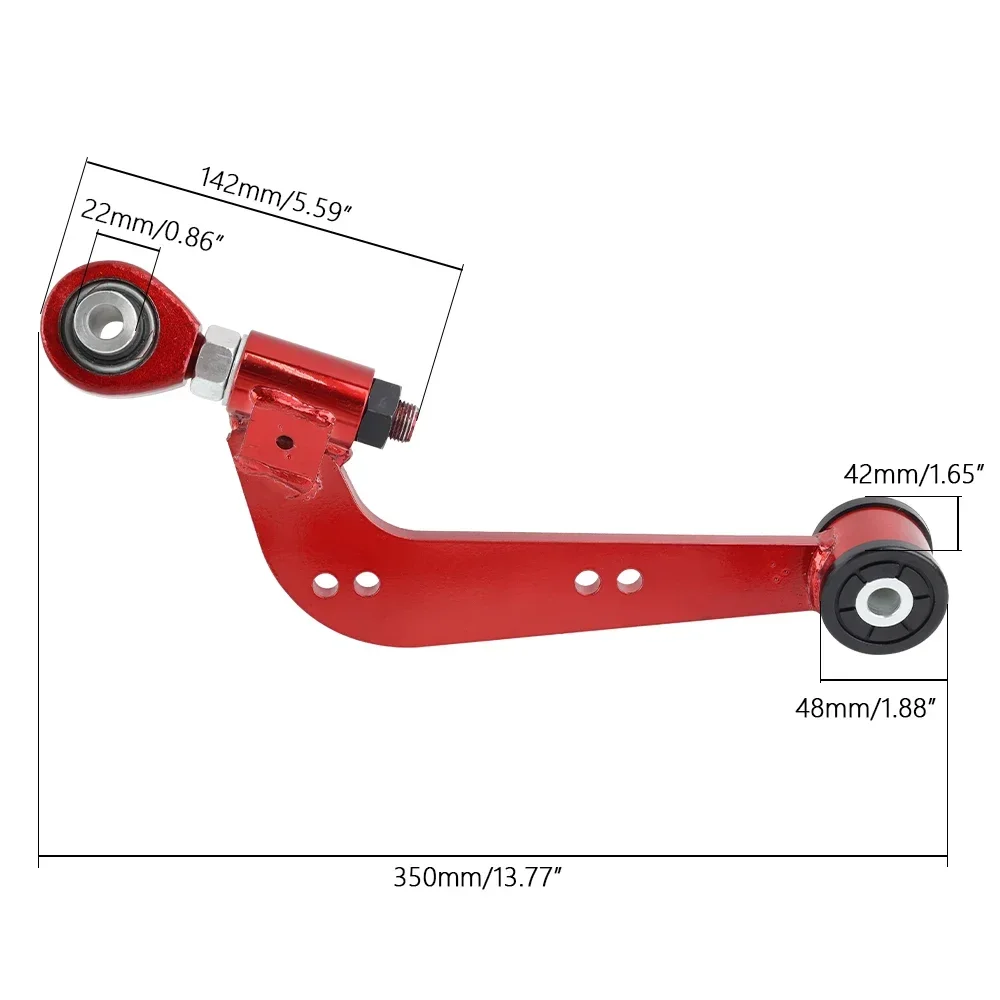 Red Adjustable Camber Kit, Control Arm For Toyota, Rav4 2006 2018, Lexus Nx 2015 2020