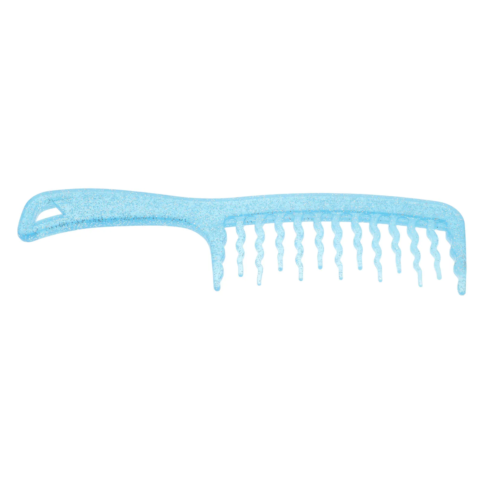 

Hairdressing Tool for Women Transparent Wide Tooth Comb Ergonomic Grip Detangler for Curly Hair Salon Hair Styling Tool