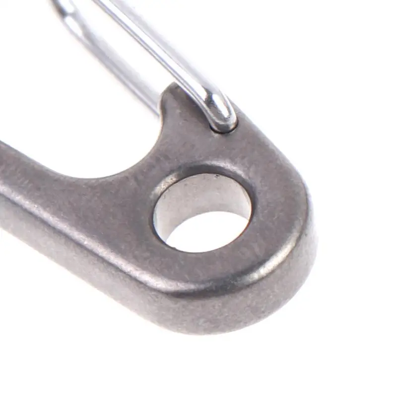 Titanlegierungsschnalle Outdoor EDC Werkzeug Titan-Schlüsselanhänger mit Gebürsteter Oberfläche Schnellverschluss-Karabiner – Detail 9
