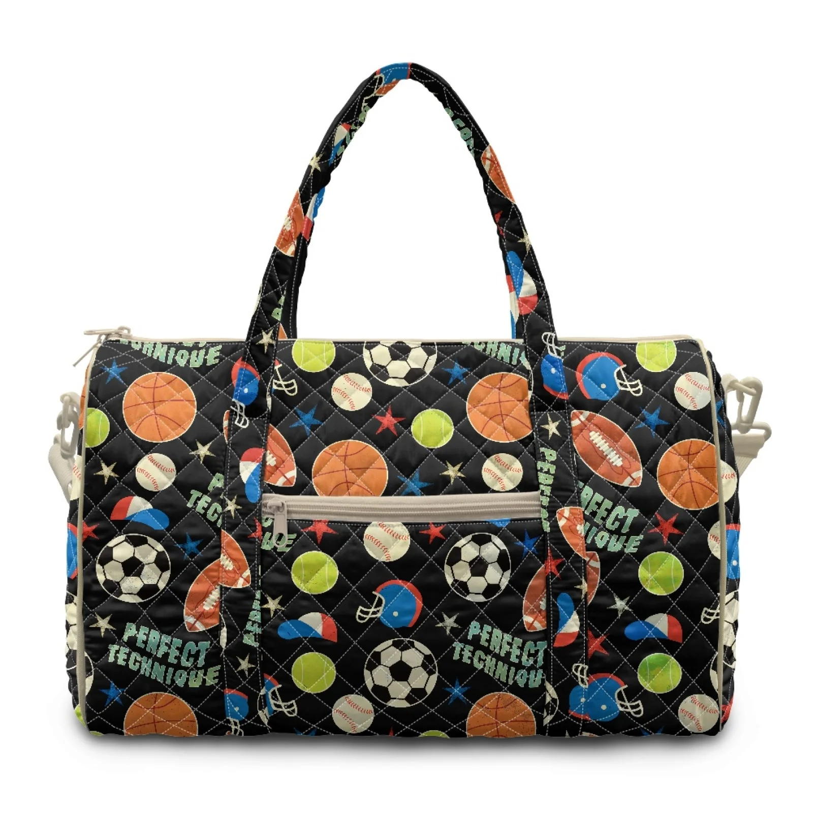 Coloranimal Sports Equipment Large Capacity Gym Bags for Yoga Polyester Quilted Tote Bag New Trend