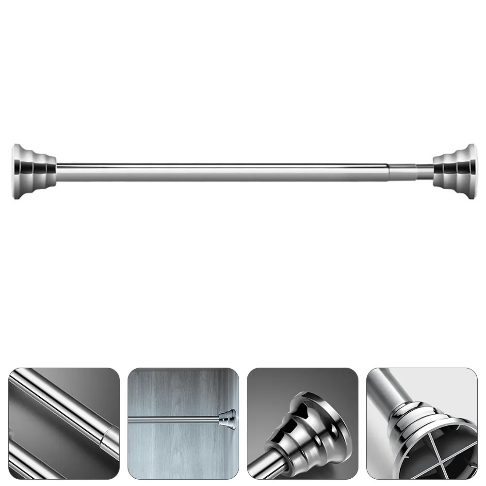 

1 шт. Регулируемый телескопический карниз для душевой занавески, водонепроницаемый, без сверления, гибкий, для сушки одежды