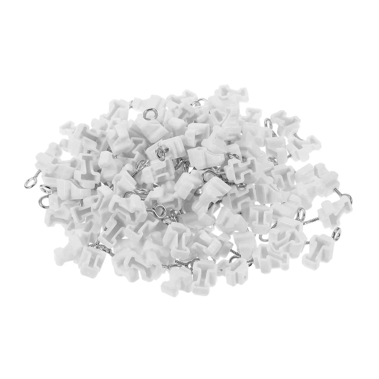 

120pcs Curtain Track End Stoppers Hidden Plastic Rail End Caps Flexible Easy Install Replacement Parts For Wall Ceiling