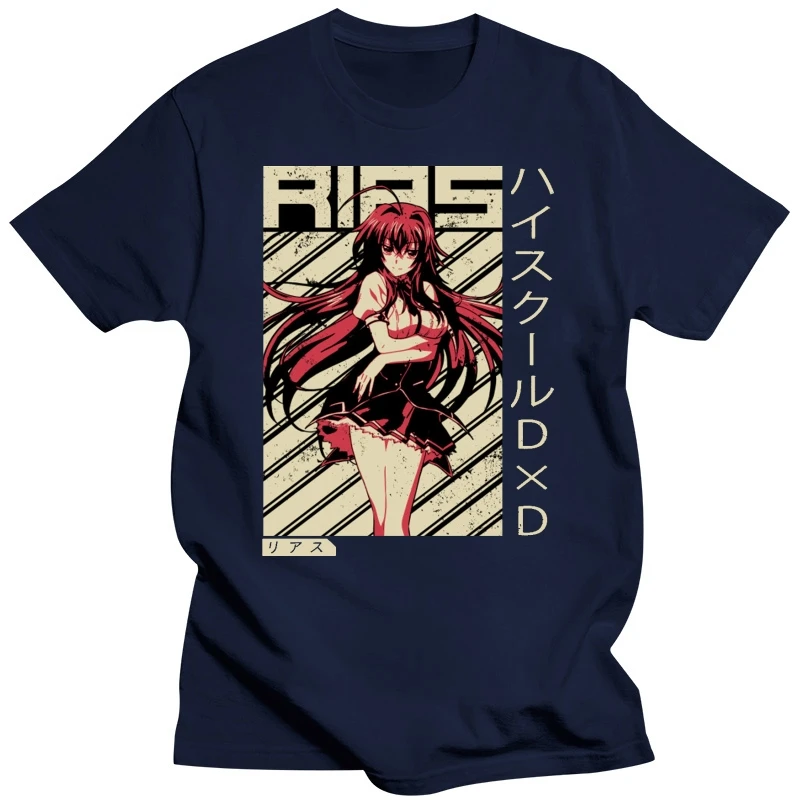 Men tshirt  Rias Gremory  High School DxD   Anime Shirt   High School Dxd Rias   T Shirt Printed T-Shirt tees top