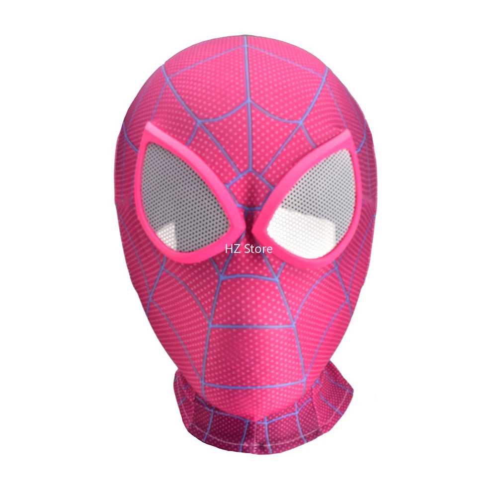 Marvel Superhero Pink Gwen Spider-Man Mask with Eyes Halloween Cosplay Masks for Adult Kids Birthday Role-playing Birthday Gift