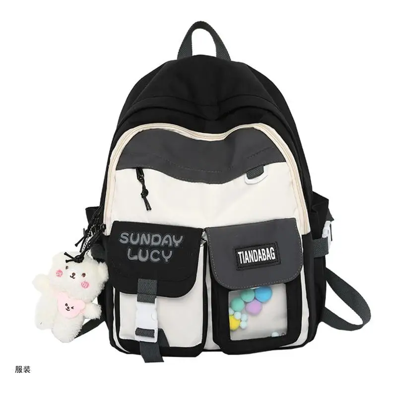 

D0UD Backpacks Teenage Girls Middle School Students Bookbag College Bag Women