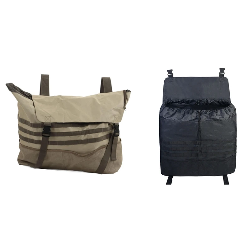 

Large Capacity Spare Tire Storage Bag, Universal For Wrangler JK JKU JL JLU Parts For Outdoor Off-Road Recovery Gear, Black