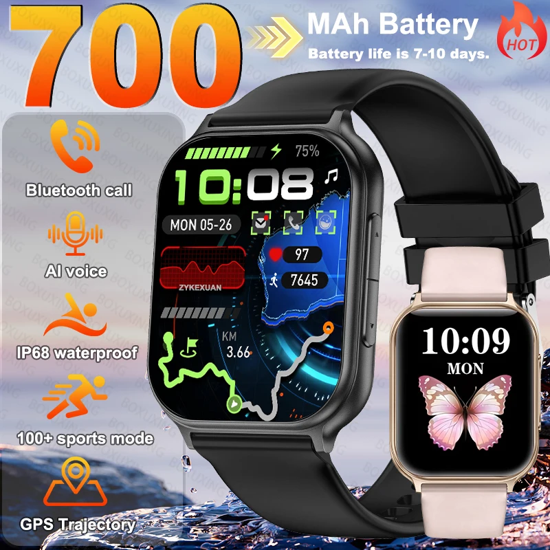 

Bip 6 Pro 700 mAh Smart Watch Men Women Outdoor Sports Fitness Heart Rate GPS Track Bluetooth Call IP68 Waterproof Smartwatches