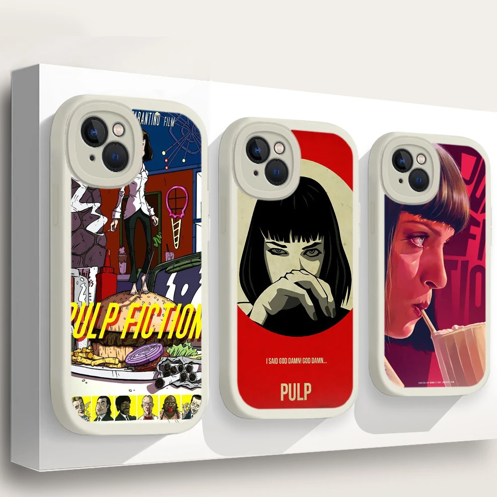 PULP FICTION MOVIE POSTER Unbelievable Soft Silicone Case for iPhone 15 Plus 14 13 12 11 X XS XR Pro Max Mini 8 7 Plus