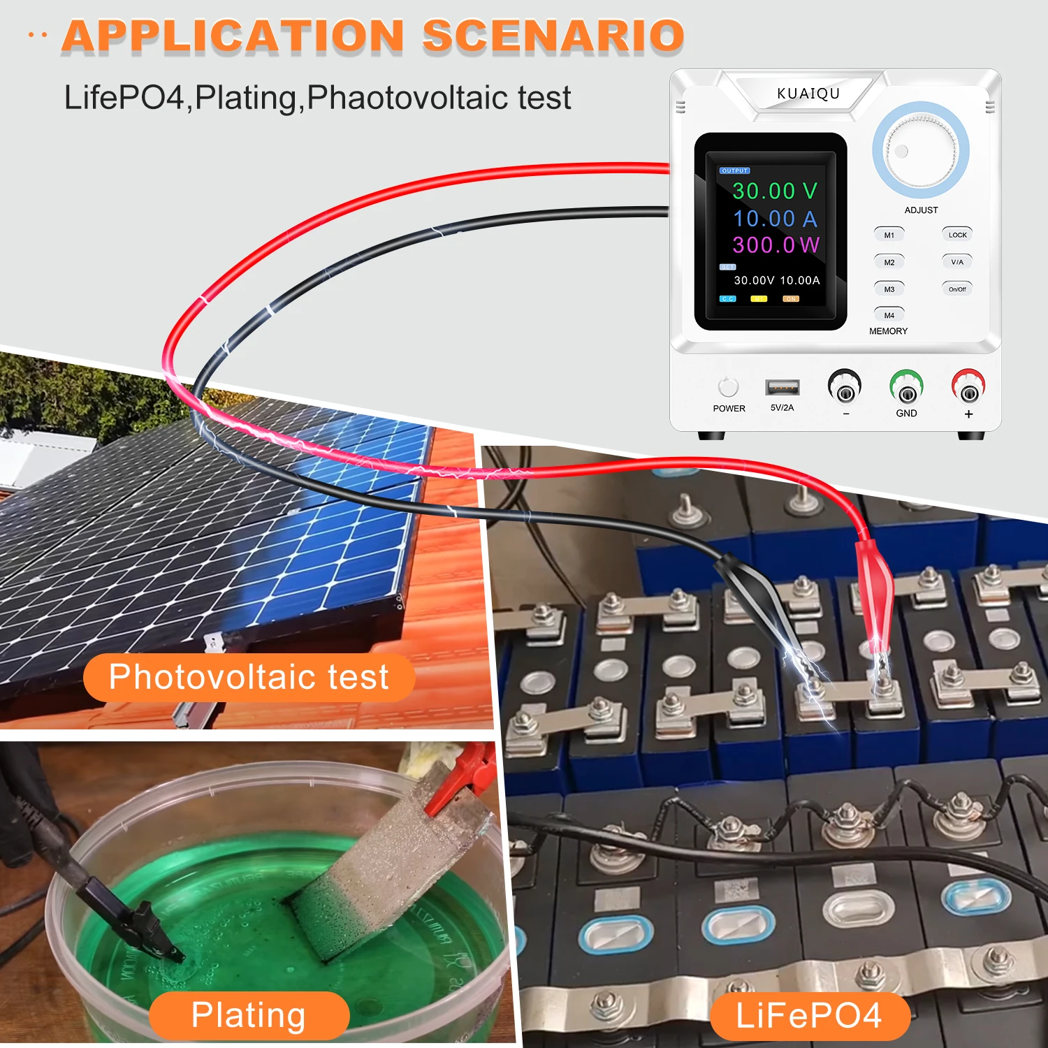 Funzione di memoria programmabile alimentatore da laboratorio RS-232 porta di comunicazione USB regolatore di tensione della fonte di alimentazione