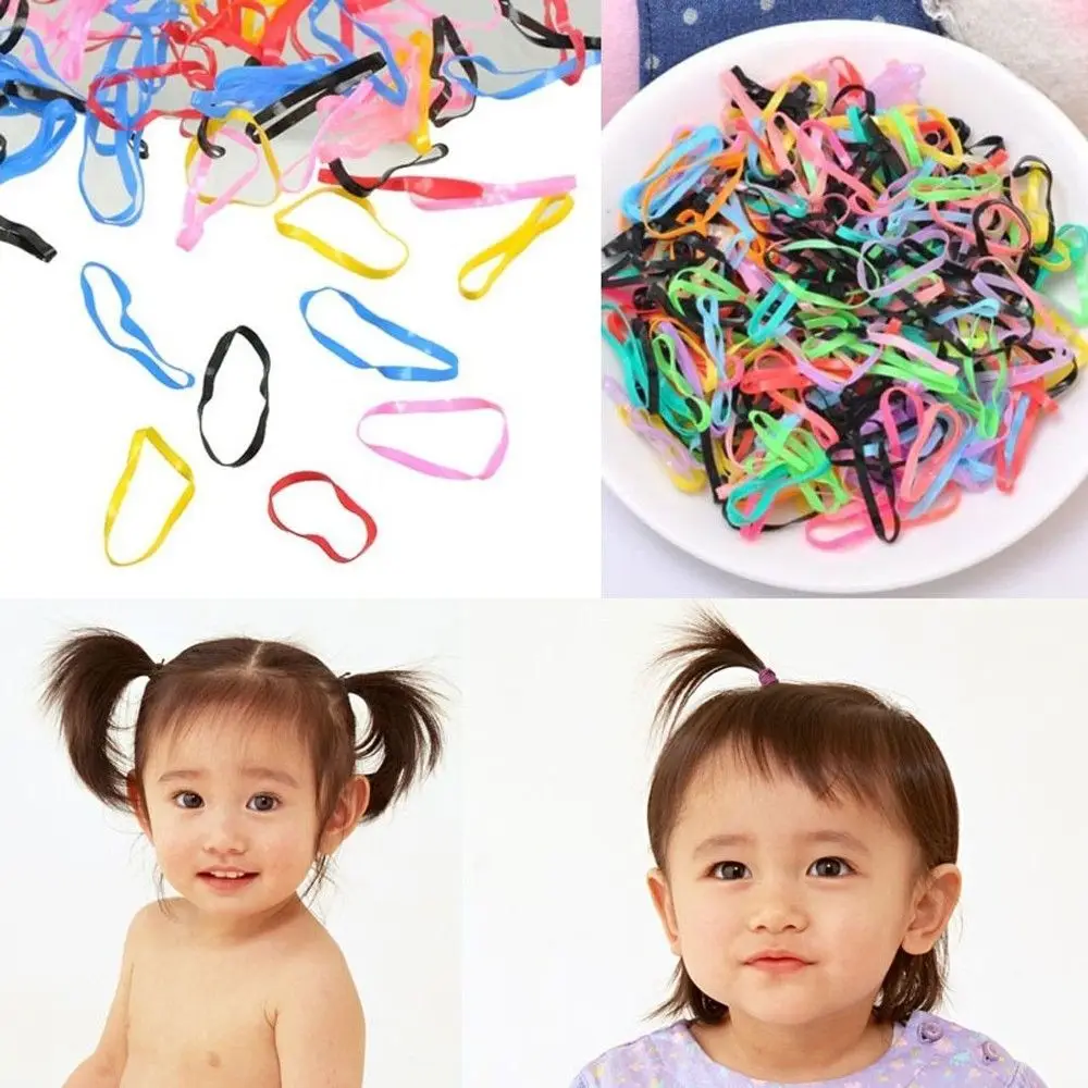 

400pcs Beauty Braids Baby Rubber Hair Band Hair Rope Tie Plaits Ponytail Holder