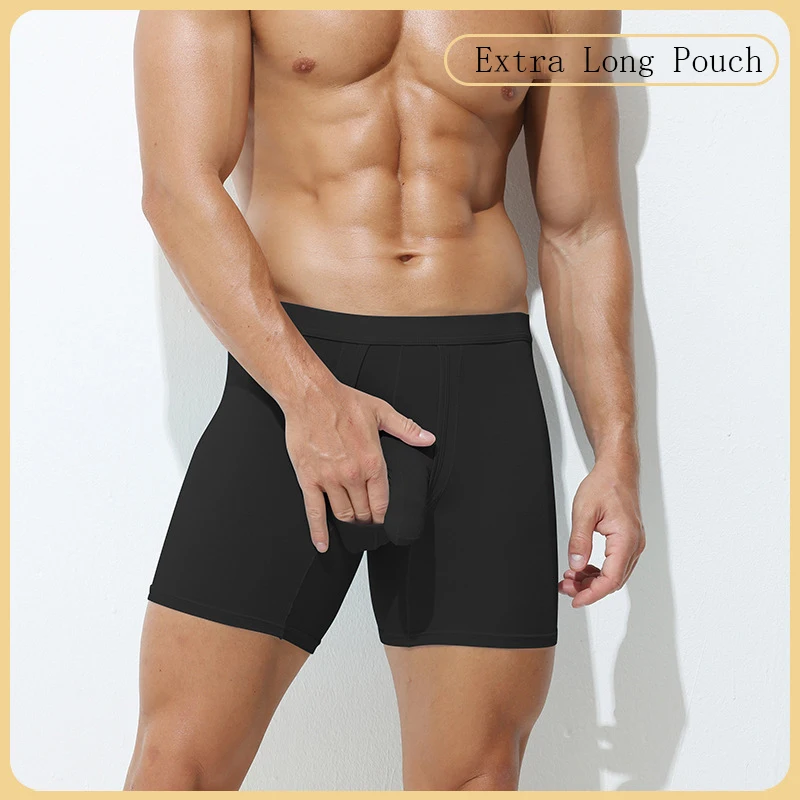 All-Season Available European Size Boxers for Men Breathable and Comfortable Separated Pouch Design