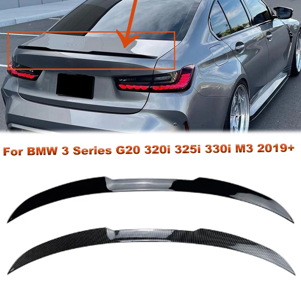 

For BMW 3 Series G20 320i 325i 330i M3 2019+ Car Tail Wings Spoiler Fixed Wind Spoiler Rear Wing Auto Decoration Accessories