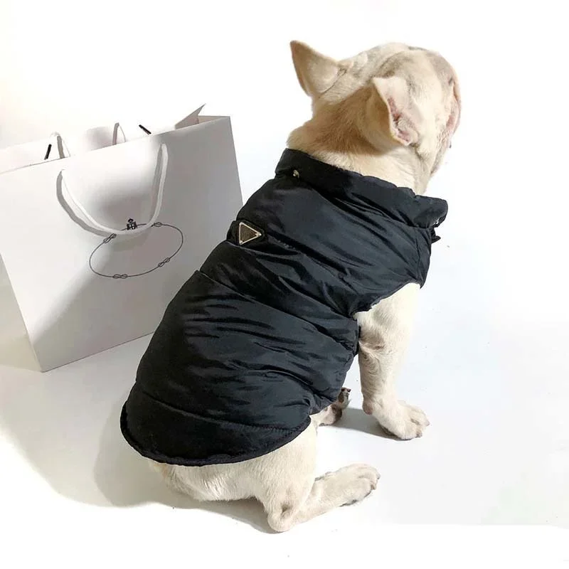 Dog Winter Warm Clothes Bulldog Pet Cotton Vest Soft Cat Coat Puppy Jacket Solid Small Dogs Pet Accessories