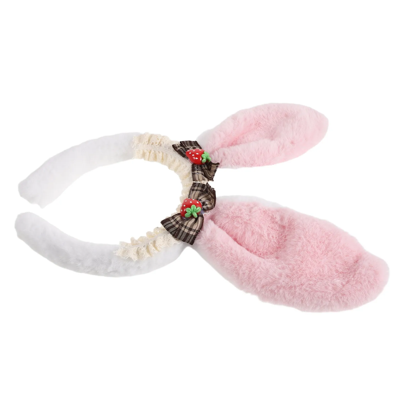 Bunny Ears Headband Rabbit Hair Hoop Animal Spa Facial Makeup Washing Headwear Costume Accessories for Women Girls Parties