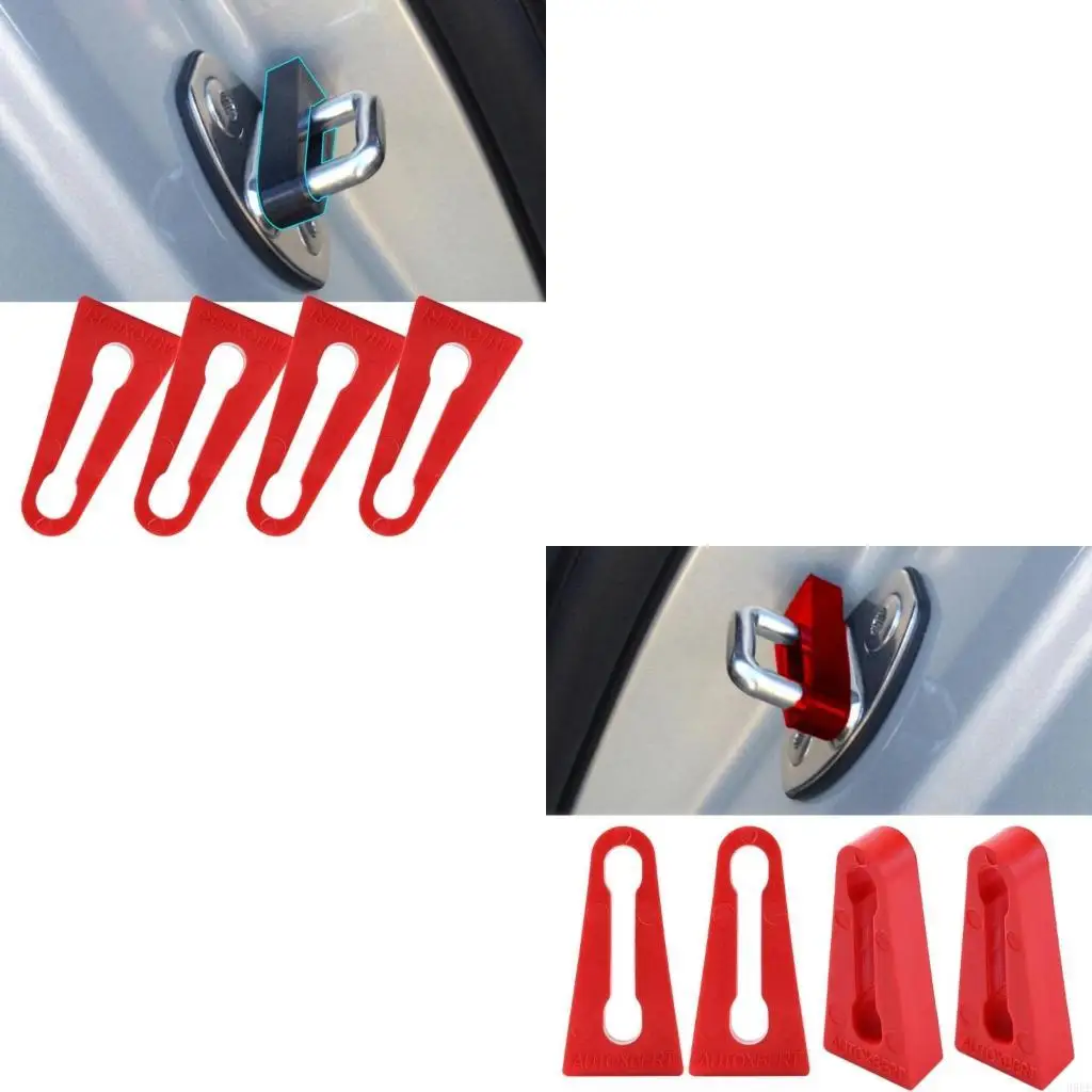 

Vehicle Door Lock Noise Dampening Cushions Pads For A Quieter Ride Reduced Wear H9EE