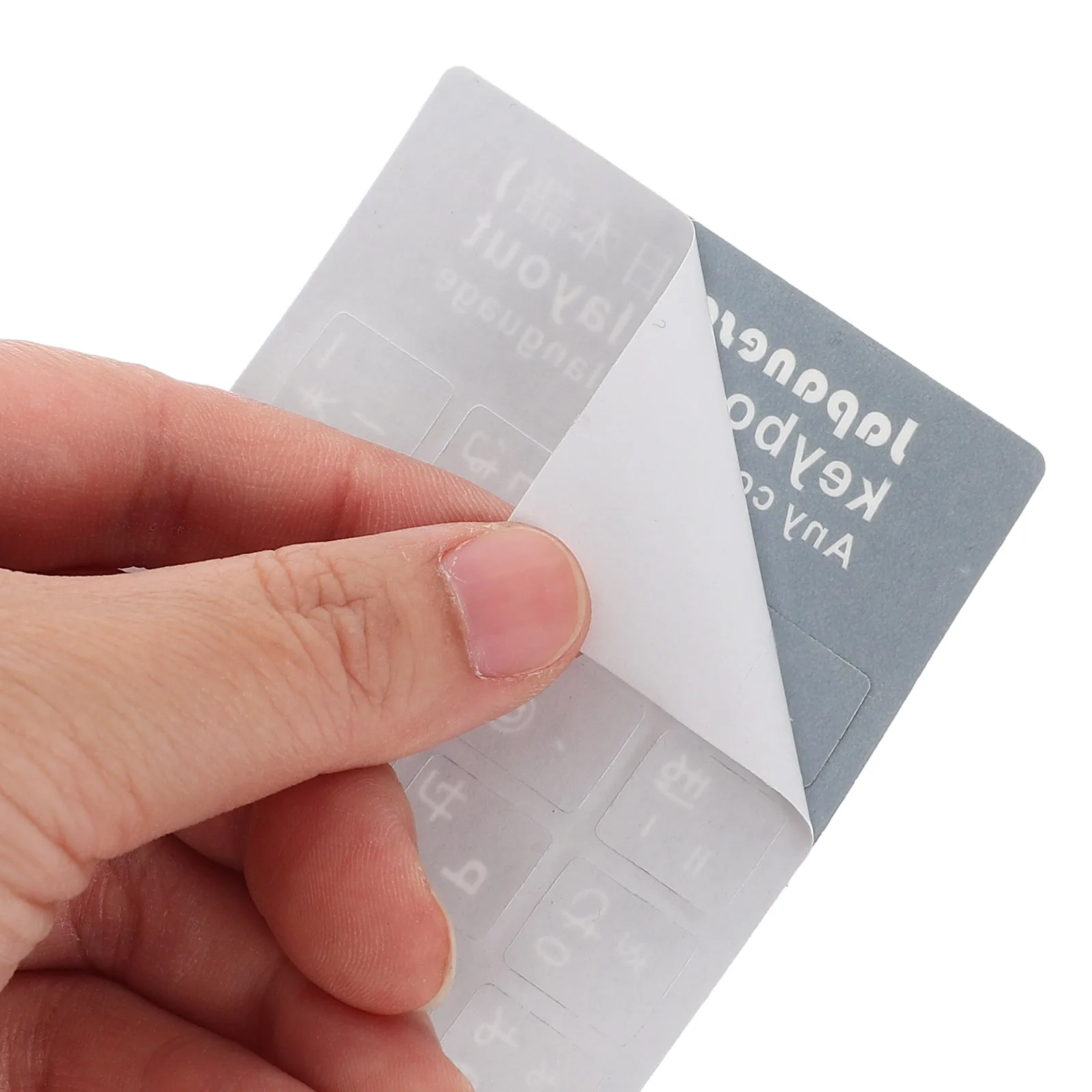 

6 Sheets Japanese Lettering Stickers for Keyboard Waterproof Universal Replacement Labels Language Conversion Tool for Laptop