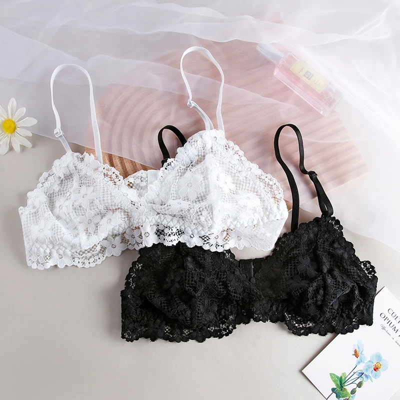 BANNIROU 1Pcs Lace Bra For Woman Thin Transparent Sexy Underwear Female Lingerie Women's Bralette For Ladies 2023 NEW SALE