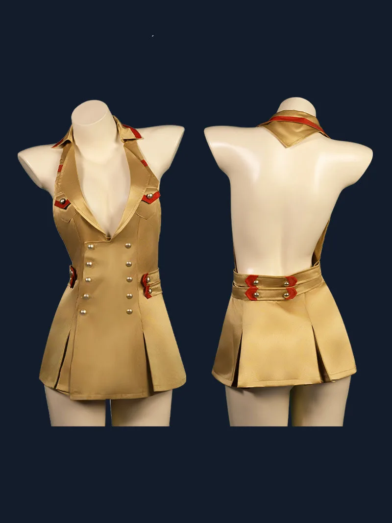 Game Cross Fire Cosplay spirit fox Cosplay Costume program ghost dress naked back Sexy for women Halloween carnival party dresse