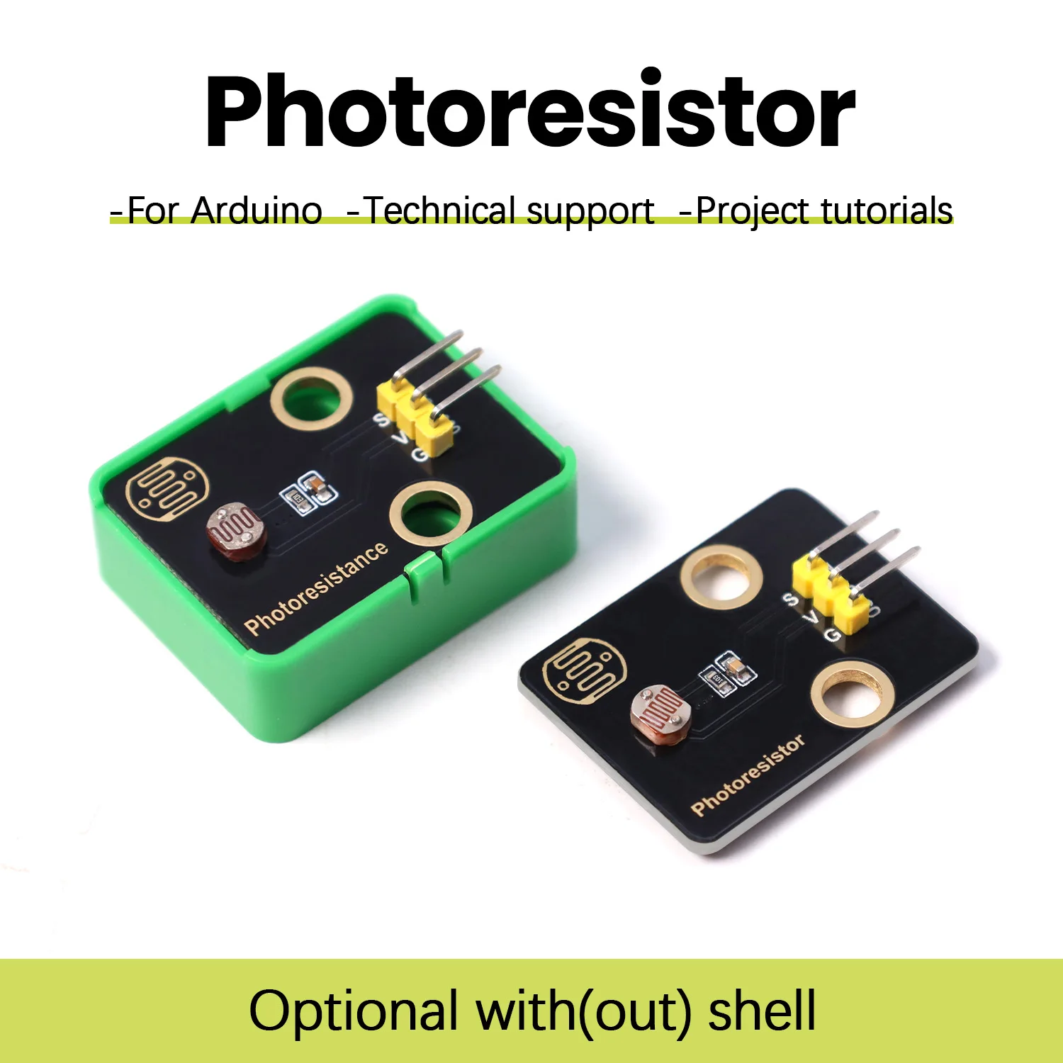 Módulo de Sensor LDR de fotorresistencia, bloques de construcción electrónicos DIY para proyectos Arduino UNO R3, compatibles con bloques Lego