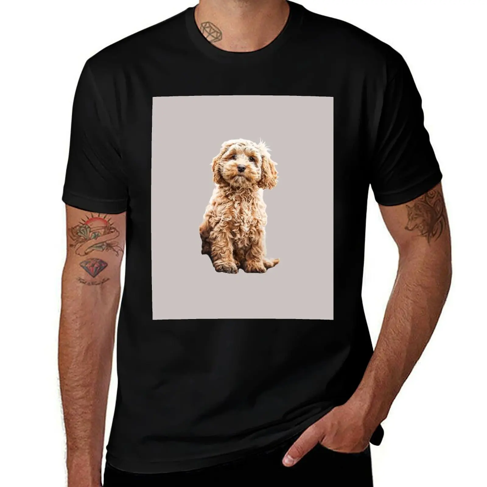 Cockapoo Cavoodle Labradoodle Cute Puppy Dog- Poodle x T-Shirt Stylish Graphic Short Sleeve Top T-Shirt