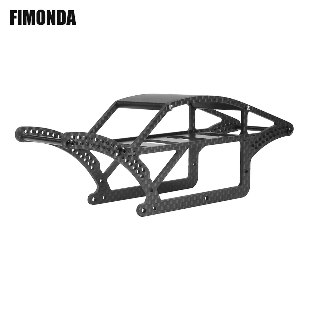 TRX4M Zestaw podwozia z włókna węglowego do 1/18 RC Rock Crawler Car TRX4-M Defender Bronco Upgrade