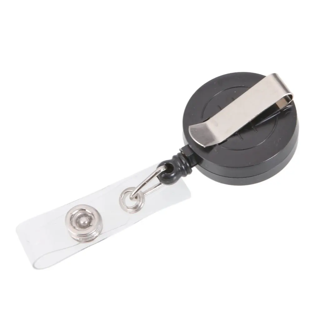 Superior  New 50 PCS Retractable Reel With Belt Clip For Keys-Ids-Badges Black