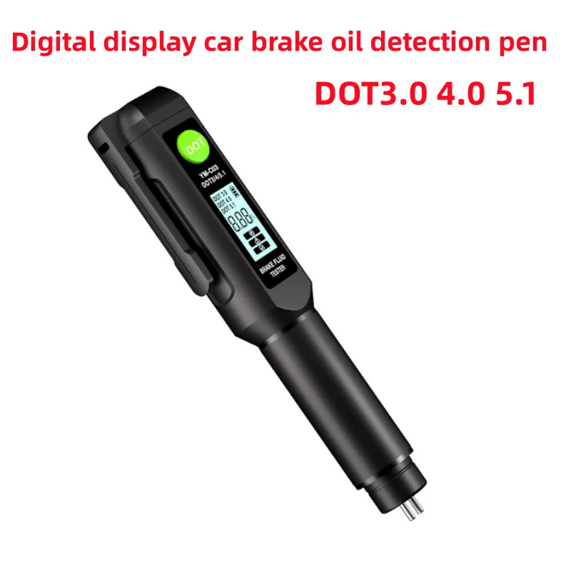 DOT4/DOT5.1 Brake Fluid Tester Oil Tester Auto Brake Liquid Oil Mini Tester Detector Tool Metal Probe With Sound