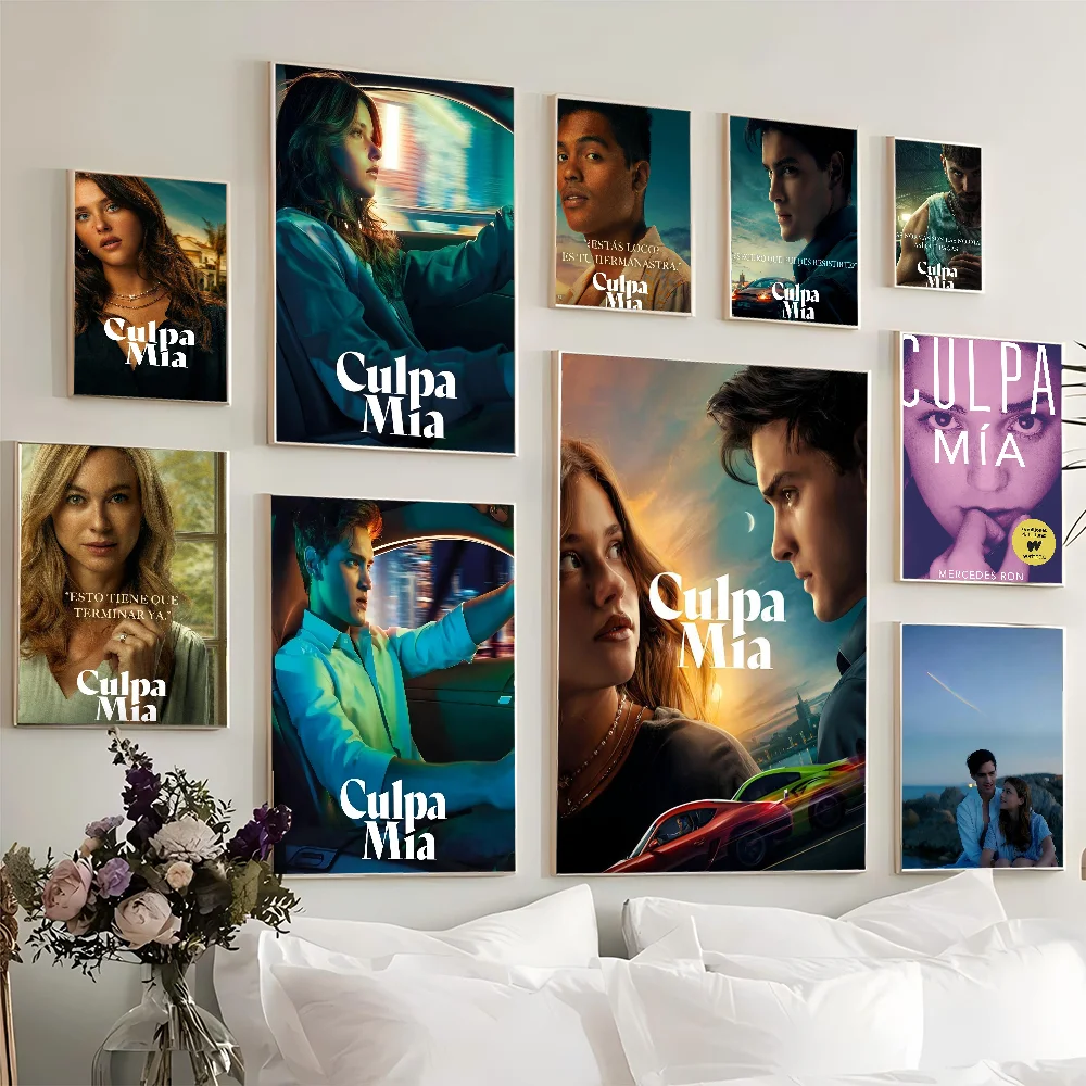 My Fault Culpa Mia 2023 Movie Classic Anime Poster Waterproof Paper Sticker Coffee House Bar Room Wall Decor