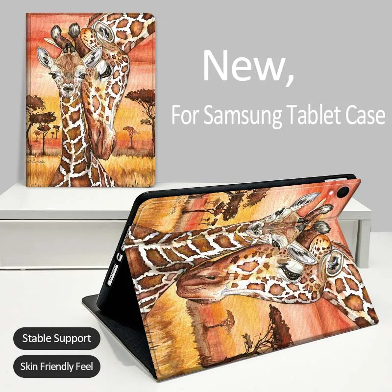 

Cartoon Giraffe Anime Tablet Case For Samsung Galaxy Tab A A7 A8 A9 A11 S6 S11 Lite Plus 10.1 10.4 10.5 Inch