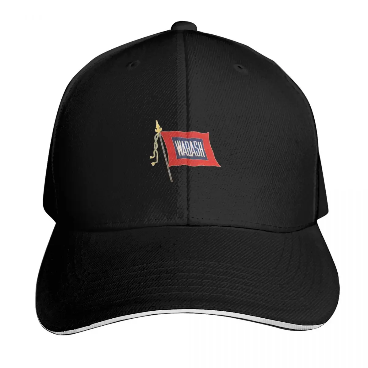 Vintage Wabash Railroad Flag logo Baseball Cap Lightweight Packable Gift for Him Her Casual Daily Wear