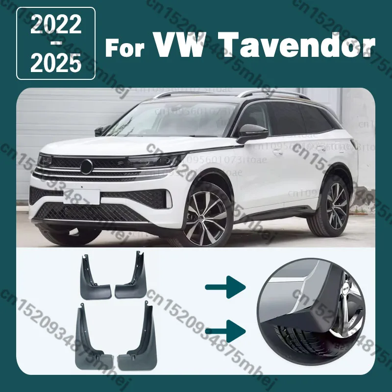 for VW Volkswagen Tavendor 2022 2023 2024 2025 Wheels Mudflaps Splash Guard Mud Flap Car Accessories Mudguards Fender