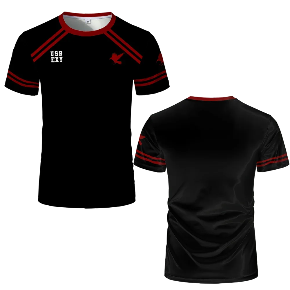 2025 New The Foxhole Court Edgar Allan Ravens Lacrosse Jersey Cosplay Riko Moriyama 3D Tshirt All For The Game Kids Uniform
