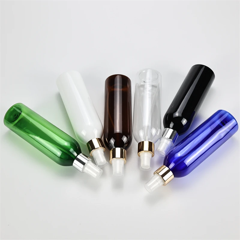 

250ml x 25 Spray Bottles Sub-bottling Plastic Refillable Bottle Anodized Aluminum Spray Pump Empty Bottle Dispensing Makeup Tool