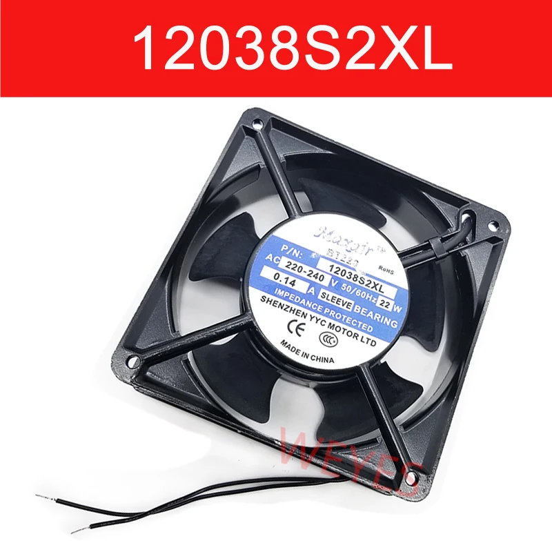 12CM Nouveau Ventilateur 12038S2XL Pour Maxair BT220 AC220-240V 12038 0.14A 20W 120*120*38MM Carré Refroidissement 2-PIN