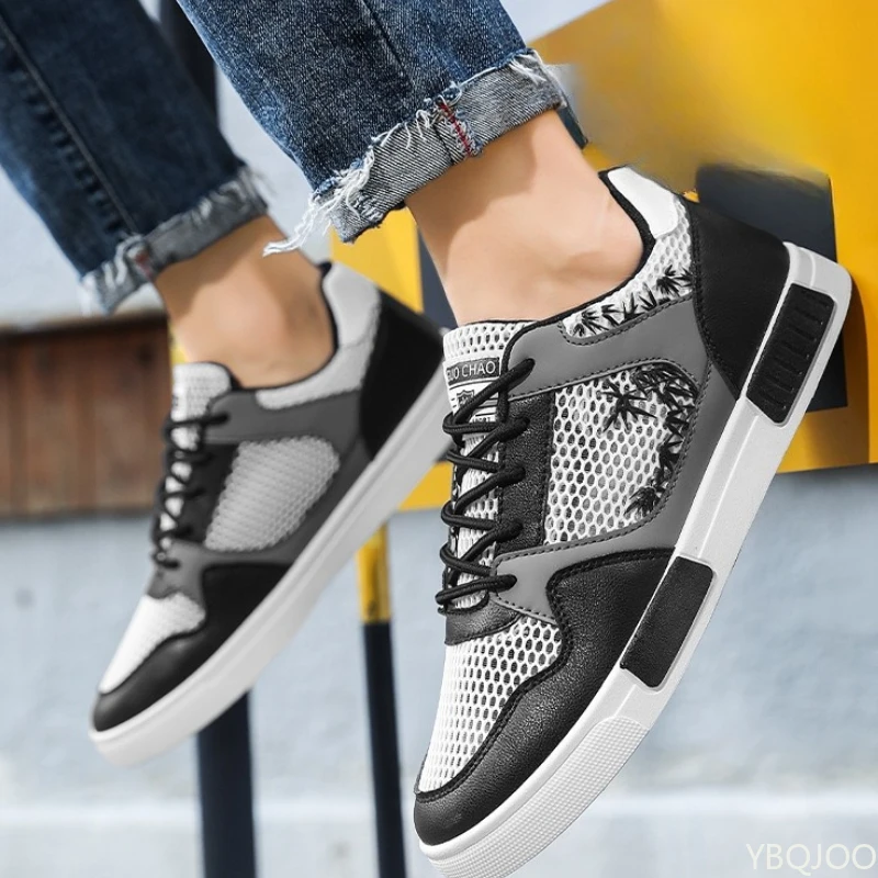 

Мужская летняя новая дышащая удобная обувь для отдыха с тонкой сеткой, повседневная легкая модная универсальная мужская спортивная обувь