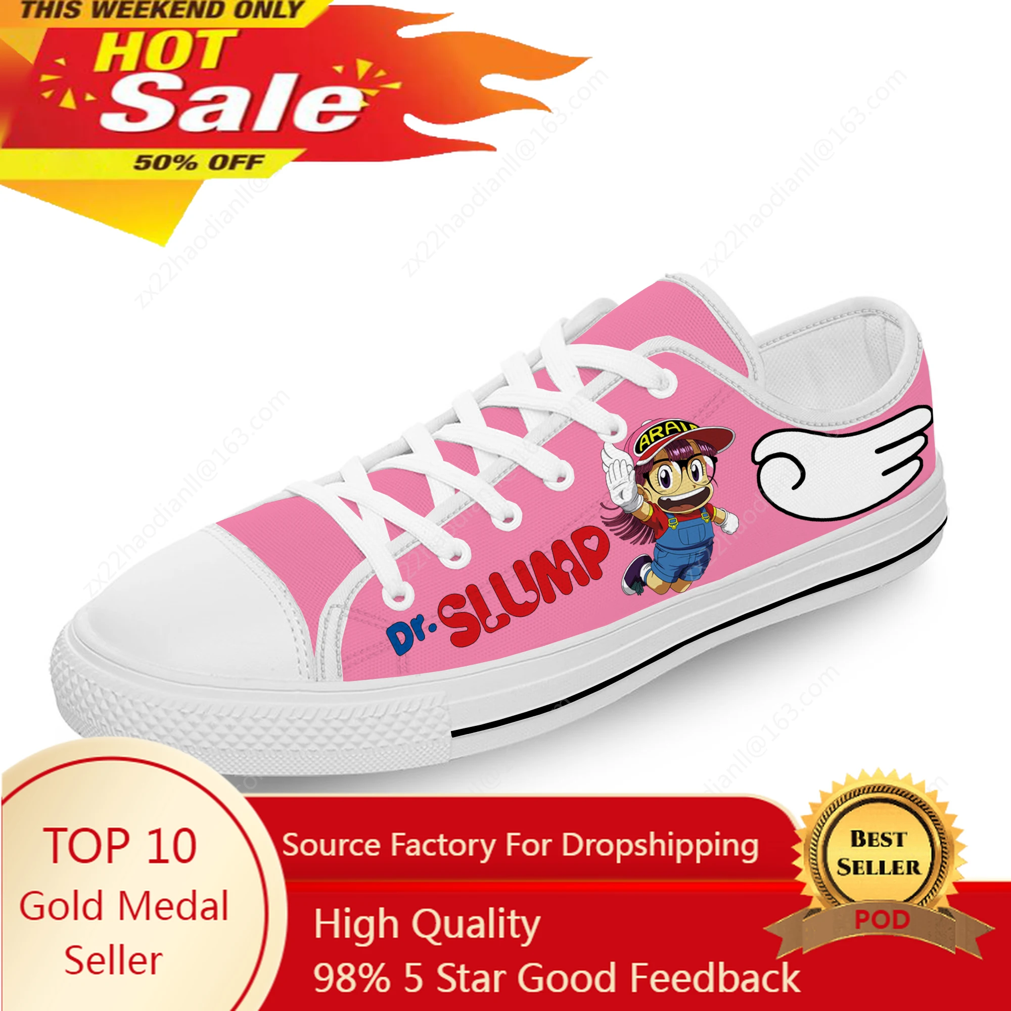 

Japanese Anime Manga Cartoon Arale Dr Slump Sneakers Shoes Mens Womens Teenager Casual Cloth Shoes Canvas 3D print Cosplay shoe