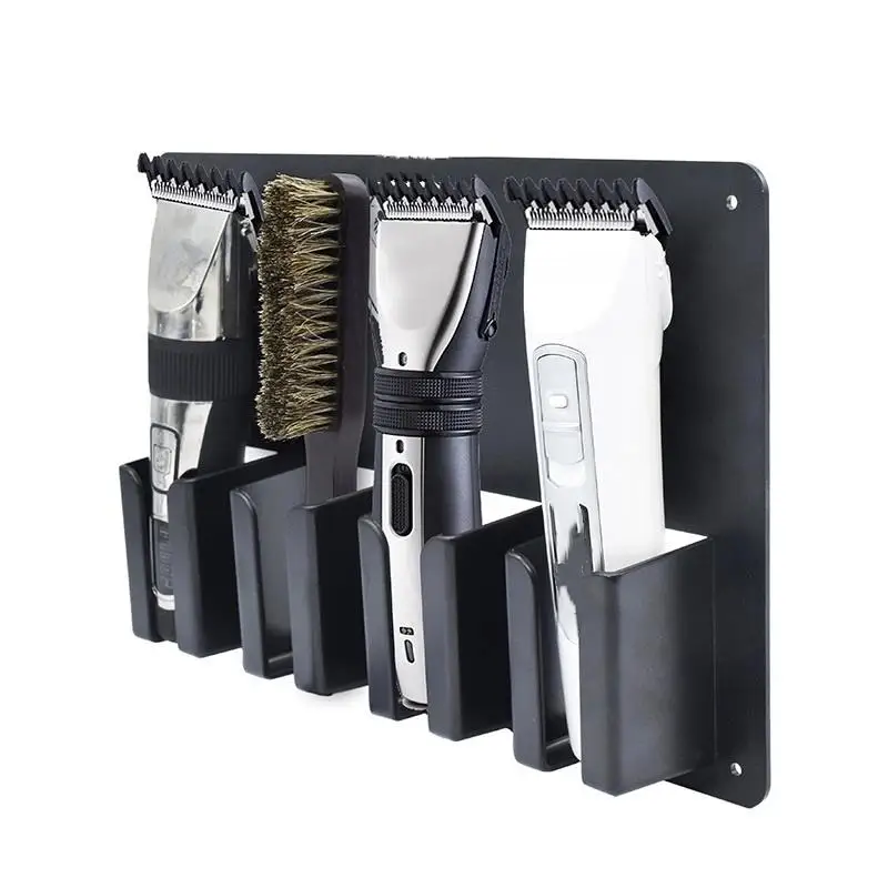 

〔HBA16〕Wall Electric Clipper Rack Hair Trimmer Shaver Holder Mounted Hair Dryer Barber Storage Box Salon Practical Tool