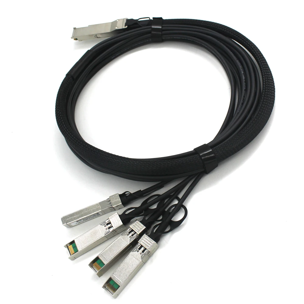 Imagem -04 - Cabos Passivos de Cobre Dac Qsfp para 4x10g Sfp Plus Cabo Conexão Direta 1m 3m